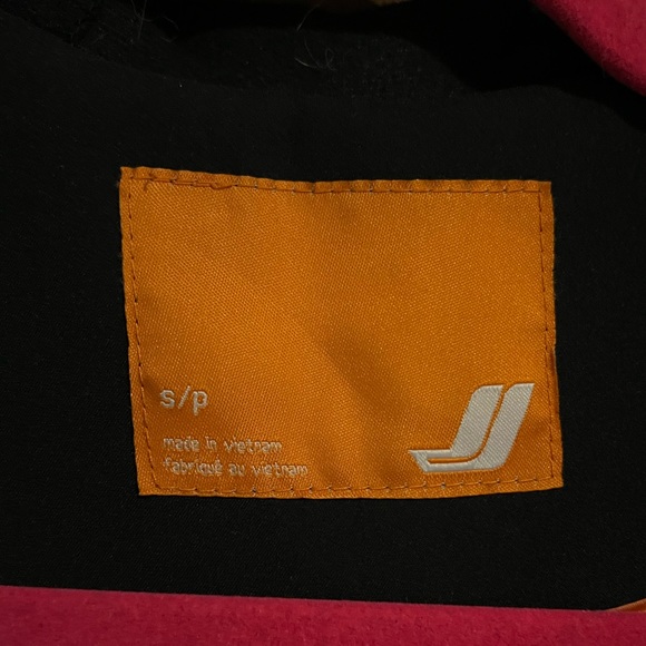 Joe fresh black hooded rain jacket with fleece interior size S - Picture 3 of 6